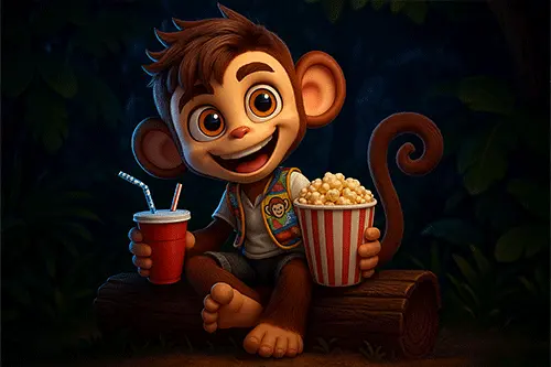 Grid of trending TV series available to stream