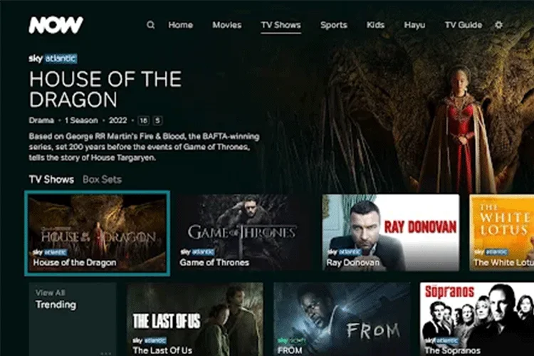 NOW TV streaming performance overview